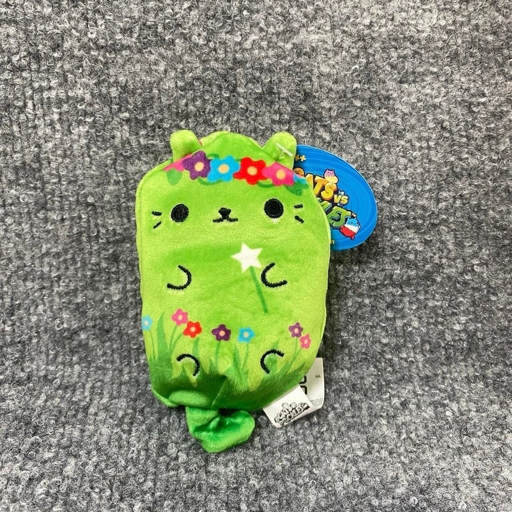 CATS VS PICKLES FLORAL PIXIE KITTY PLUSH TOY